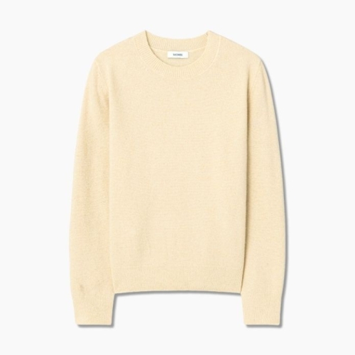 쉬즈미스 울 글리터 멜란지 라운드넥 니트 SSKPOP42010