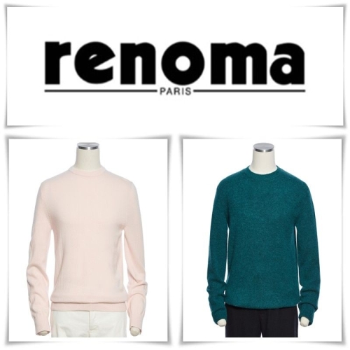 레노마 캐주얼 라운드니트 F/W모캐시혼방 최고급 라운드니트 RPHMKT00A DR4470