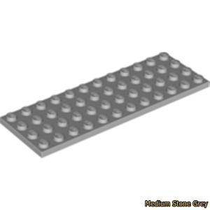 레고  플레이트/Plate 4x12 4211401 3029 Medium Stone Grey