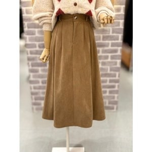 레코브 코듀로이 플레어 스커트 LC31EYSK552X