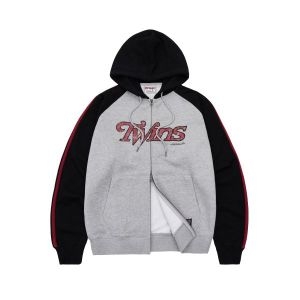 1993스튜디오 국내판 후드집업 LG트윈스x 라글란 배색 트랙 후드집업_블랙 219041