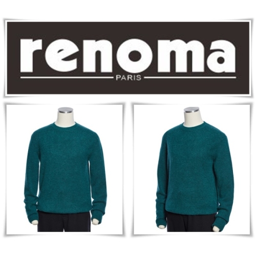 레노마 캐주얼 FW 가을겨울봄 부드러운촉감 모캐시혼방 그린색 데일리니트 RPHMKT61A DR4470