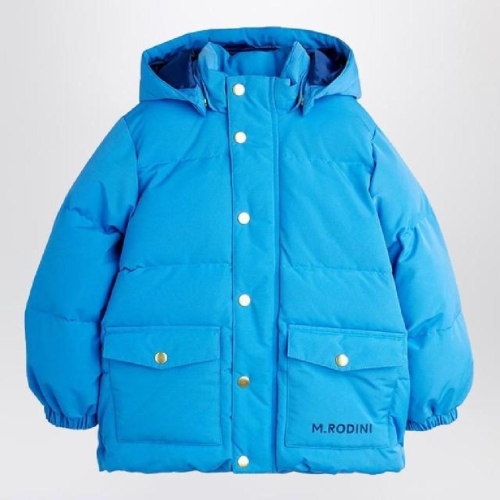 MINI RODINI Blue solid heavy puffer jacket 2571011160NY/XL_MIRO-BL