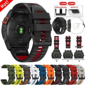 가민 Fenix 8 E 7 7X 6 6X 5 5X/Epix Gen 2/Tactix8/Instinct 3 2X 스포츠 손목밴드용 ..