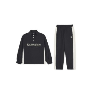 MLB 키즈트레이닝세트 NQK 7AS2VA144-50BKS 데일리 아웃도어 우븐 맨투맨