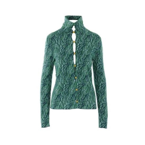 보테가베네타 롱슬리브 자카드 비스코스 블렌드 가디건 811483V4WI0