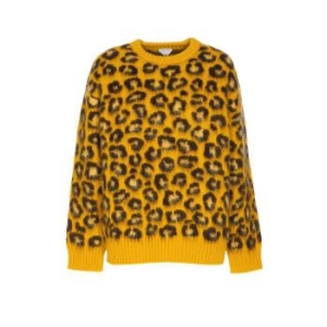 보테가베네타 레오파드 프린트 크루넥 스웨터 838958V5MC0