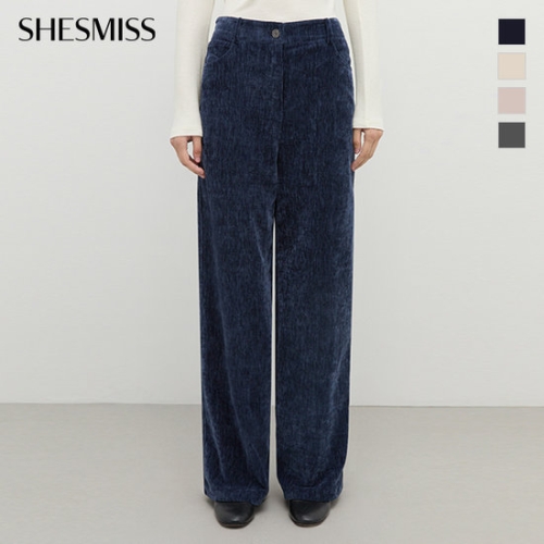 쉬즈미스 벨벳 멜란지 와이드 팬츠_SWWSLP42090