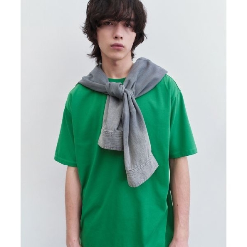 인사일런스 INSILENCE ltlt셀럽픽gtgt 수피마 코튼 프리미엄 티셔츠 SPRING GREEN IM2C2TO01GE 93222