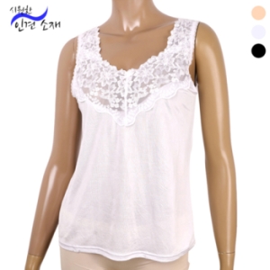 CN TN 182006 인견 자수 나시 런닝 90100