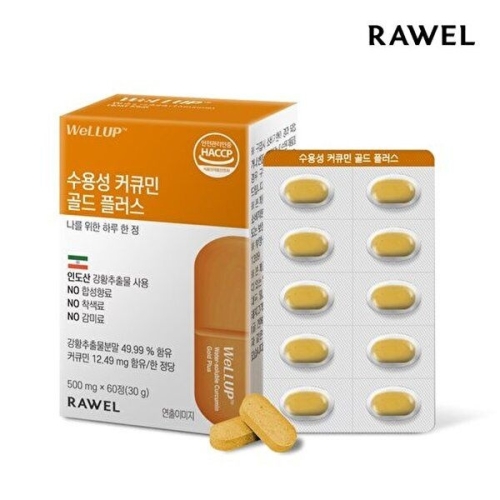 로엘 웰업 수용성 커큐민 골드 플러스 60정