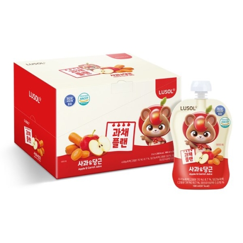 루솔 과채플랜 사과당근주스 100ml