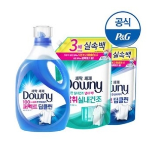 다우니 실내건조 세탁세제 1.9L + 리필 1.8L