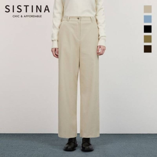 시스티나 여성 백 밴딩 코듀로이 스트레이트 팬츠 AWWSLO41820