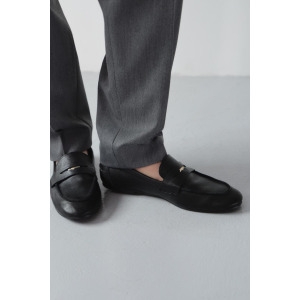 자라 페니 레더 로퍼 블랙 487581742