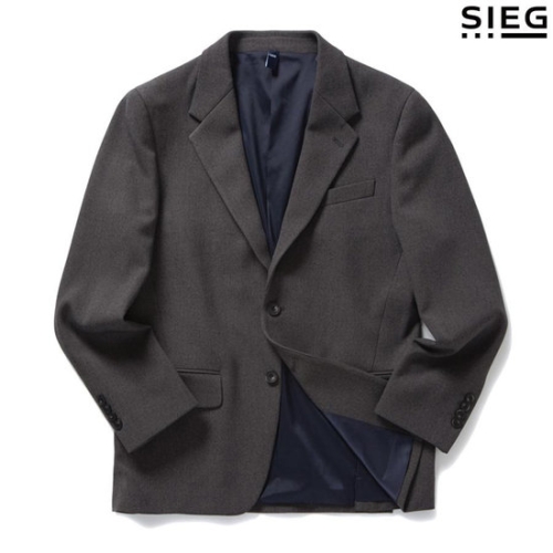 지이크 프리미엄 조직감 그레이 스판 캐주얼자켓 PFE4006GYDN2