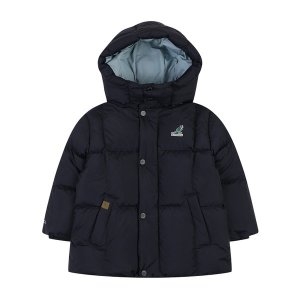캉골키즈 후드 포인트 푸퍼 숏 다운점퍼 RD 0107 네이비 ARDCDJ01070NV
