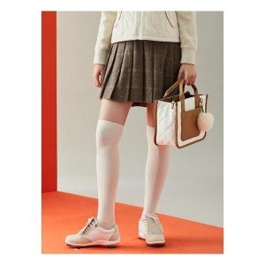 삼성물산 빈폴골프 여성 TR 체크 미드큐롯 옐로이시 브라운 BJ4926A17B