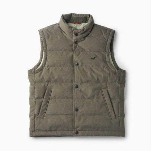 헨리코튼 남성 폴리 스웨이드 다운 베스트_AHVAW25200KHX