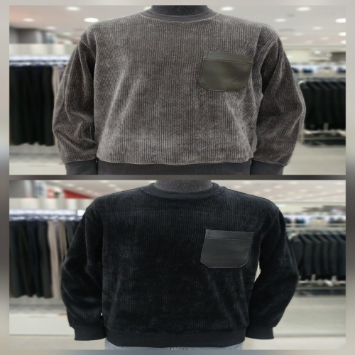 ANDZ 캐쥬얼 골조직 포켓 맨투맨 2종 HZF4TR1104_GN