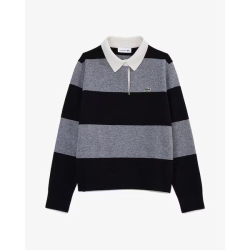 라코스테 LACOSTE 여성 울캐시미어 럭비 스웨터 AF550E-55NCCA 멜란지그레이