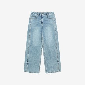 SI 절개 스판 와이드 데님 팬츠 SHL0107IPP