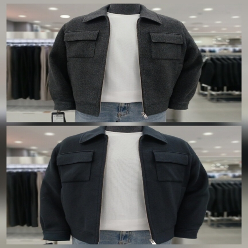 ANDZ 캐쥬얼 모 혼방 점퍼형 자켓2종 HZF4KG1104_GN