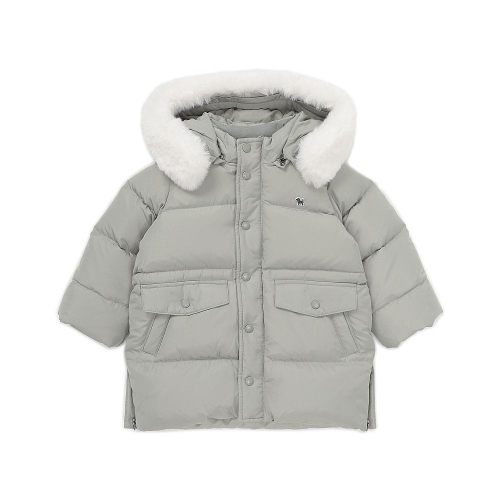 블루독베이비 블루독 베이비 45-C14-114-10 KH 퍼 트리밍 롱 덕다운 점퍼