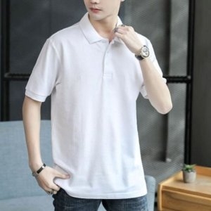 보이 심플한 솔리드 패턴 매력적인 올데이하프슬리브 티탑 WFJTTG5