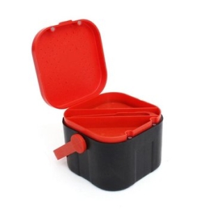 싸파  DK 생미끼 케이스 레드 지렁이통 밑밥통 낚시 WFK1KY4