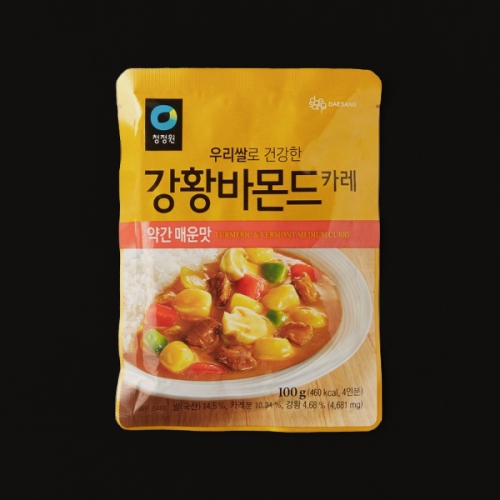 대상 청정원 우리쌀 강황바몬드 약간매운맛 100g