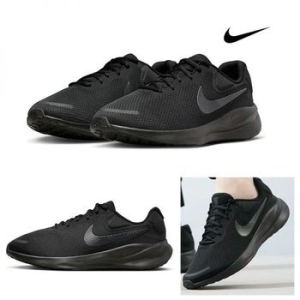나이키 발볼넓은 4E 와이드 런닝화 러닝화 조깅화 남성 올블랙 레볼루션7운동화 885981