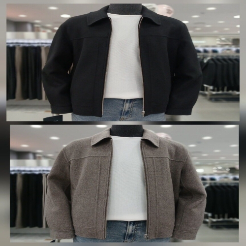 ANDZ 울 캐시미어 혼방 블루종자켓2종 HZF4KG1203_GN 구리