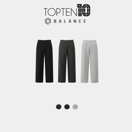 탑텐 밸런스 남성 더블니트 스트레이트 팬츠 MBG5PT1251 BS
