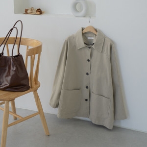 마담4060 리센 자켓 여성 데일리 코튼바이오야상-YLJK2509021