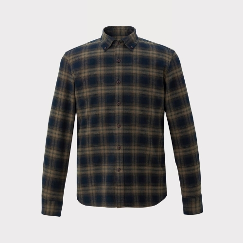 인디안 중년 남성 옴브레 빅 체크 셔츠 MUONL3F850135