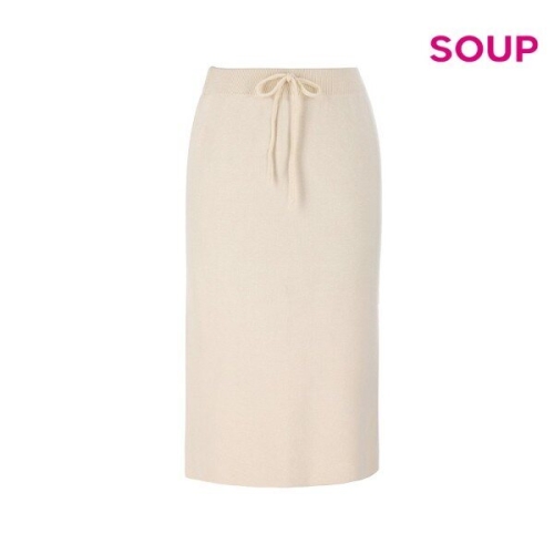 스위트숲 롱 니트 웨이스트 밴딩 스커트 SZBKS3E
