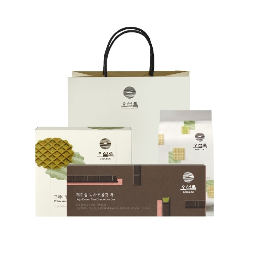 아모레퍼시픽 오설록 티푸드세트 (웨하스+와플+초콜릿바)