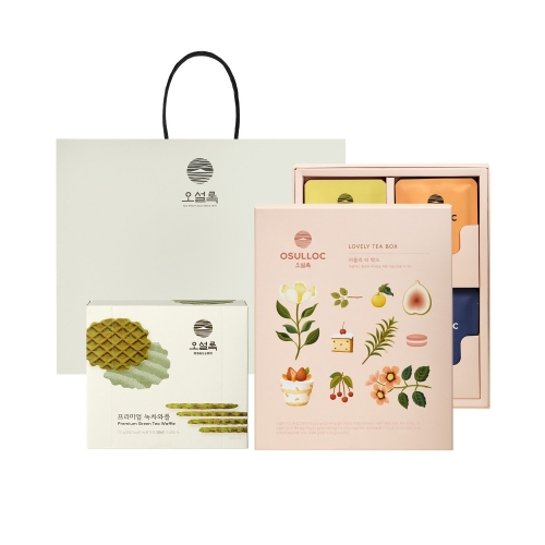 아모레퍼시픽 오설록 달콤세트(러블리티박스+와플)