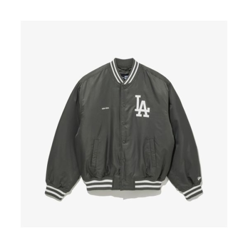 MLB NEW ERA LA 다저스 나일론 스타디움 재킷 그레이 14742037