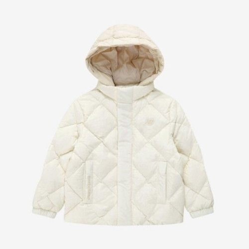 뉴발란스키즈 ZERO DOWN 배색후드 중경량 다운 (구스) (NK9QE4103U)