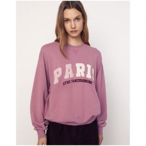 아떼바네사브루노 아떼바네사 바네사 핑크 자수로고 긴팔 맨투맨 티셔츠 VLTS3D401P2 965472