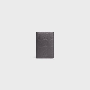 셀린느 버티컬 카드 지갑 트리옹프 엠보싱 카프스킨 10K873FQC.10AN