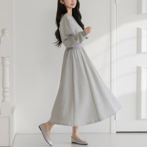 나야홍 아이우먼 날씬허리밴딩롱원피스 YYV315M509 빅사이즈