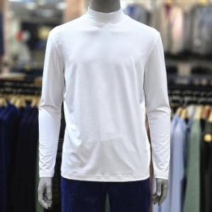 런던포그 세이브존04 스판 하프넥이너 화이트티셔츠 LOWTA16Z S41334341