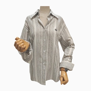 레코브 스트라이프 자수 셔츠 LC31CXNB525X