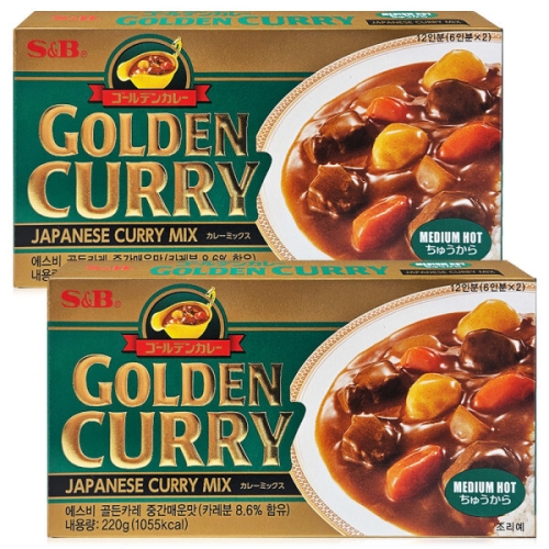 S&B  에스비 골든카레 중간맛 220g