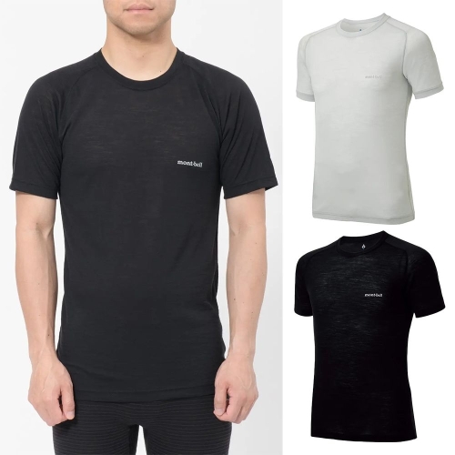 몽벨  남성 슈퍼 메리노 울 라이트웨이트 반팔 티셔츠 1107665
