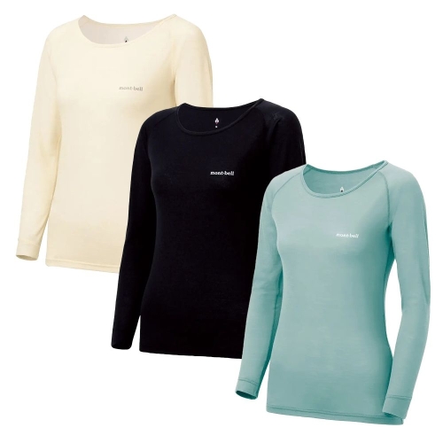몽벨  여성 슈퍼 메리노 울 라이트웨이트 라운드넥 티셔츠 1107662