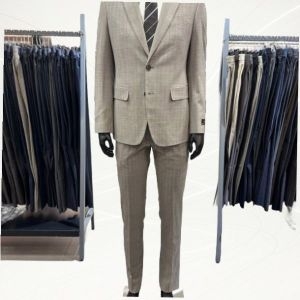 옴므 SS 봄여름 베이지 체크 울 정장 세트 OIMSJ07BP 1170789